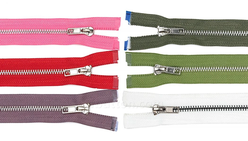 heavy duty metal zippers