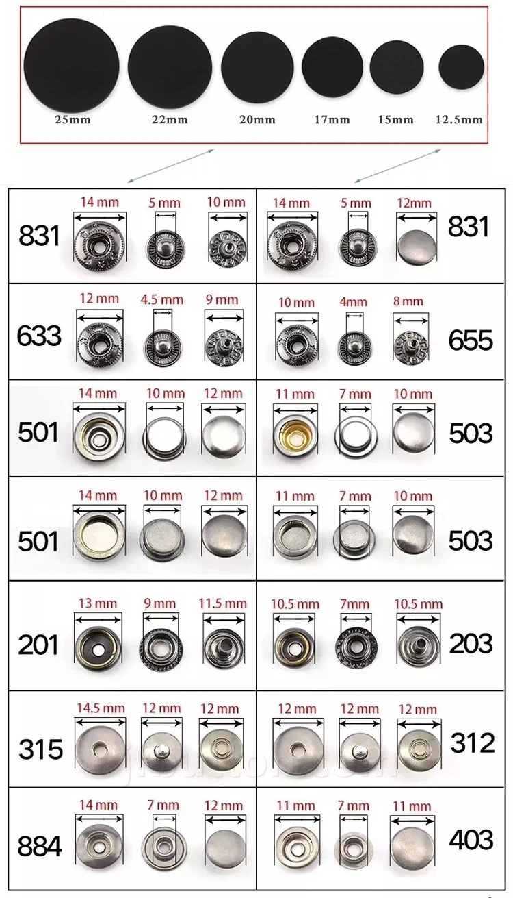 metal snap buttons metal snap buttons