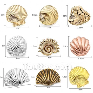 앤티크 쉘 셔츠 정강이 단추