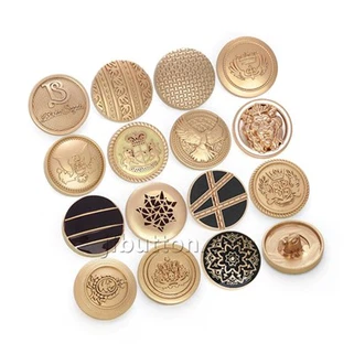 더블 브레스트 블레이저 황동 버튼