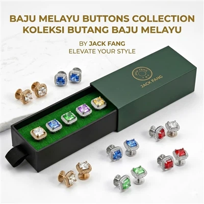 2026 최신 Baju Melayu 버튼 디자인
