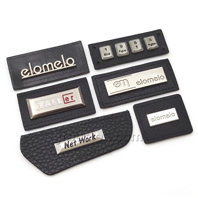 개인화 된 가죽 뜨개질 레이블