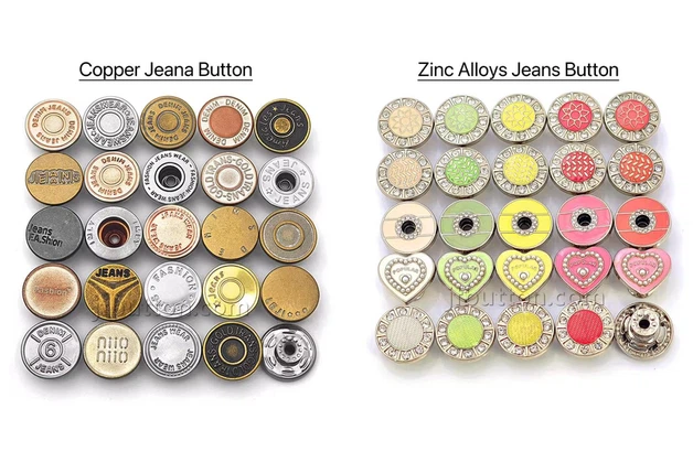 copper and zinc alloy jeans button copper and zinc alloy jeans button